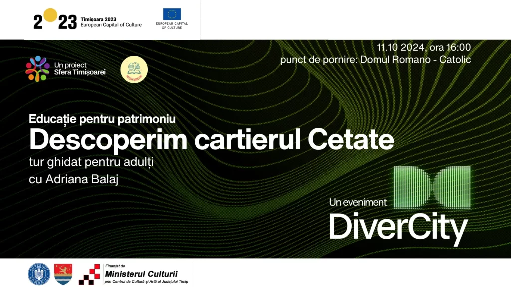 Descoperim cartierul Cetate – tur ghidat pentru adulți